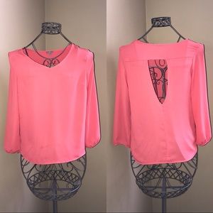 “Just Peachy” 🍑 Sheer Blouse